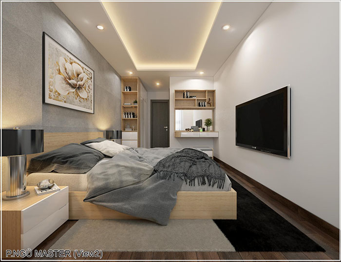 Dự án thiết kế nội thất căn hộ 2PN chung cư hausneo