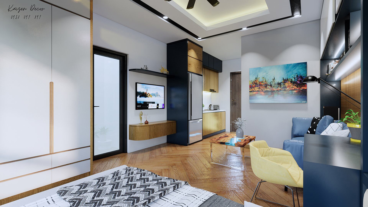 Thiết kế nội thất căn hộ chung cư mini tại Thủ Đức