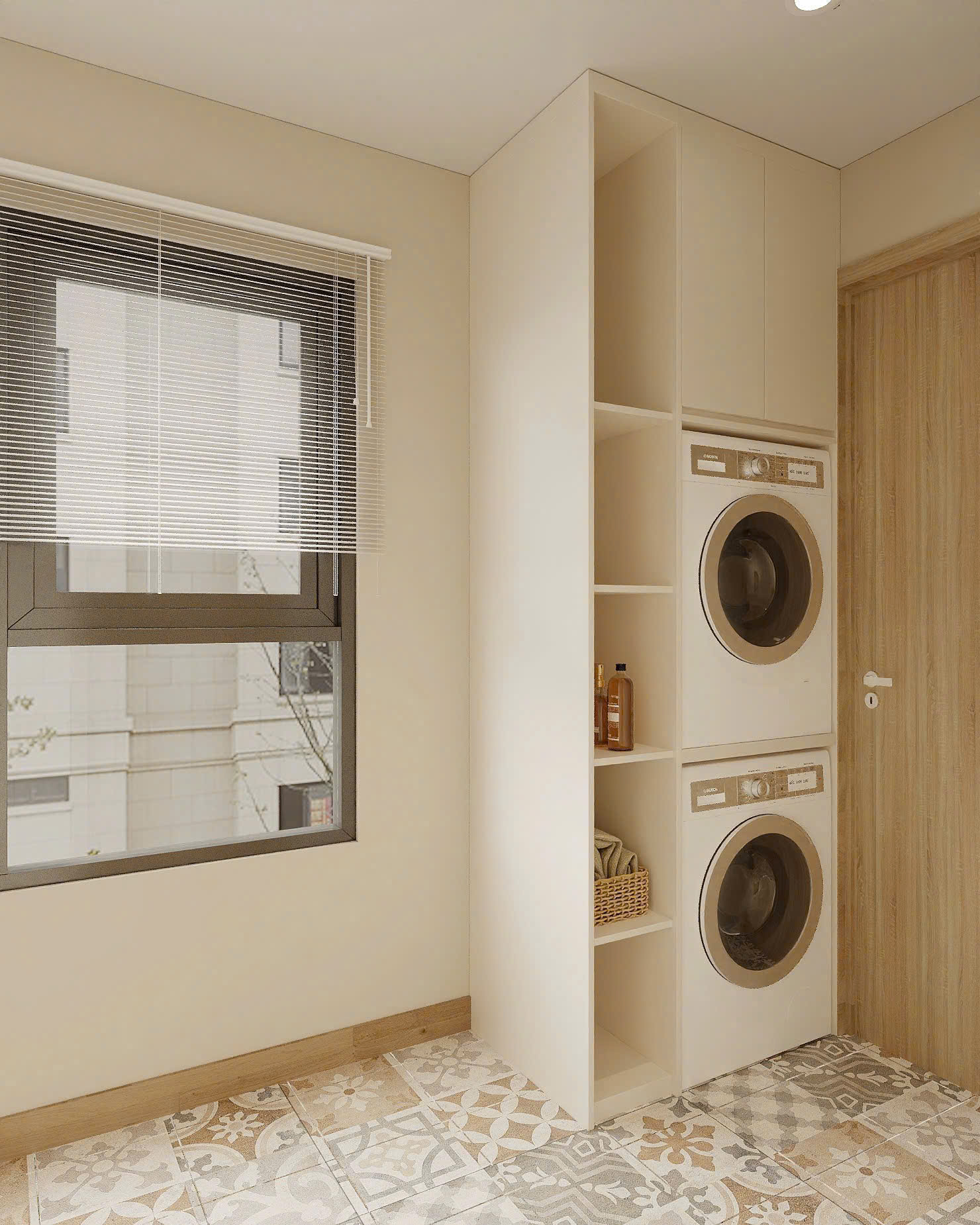 Thi công trọn gói căn hộ Ehome phong cách wabisabi