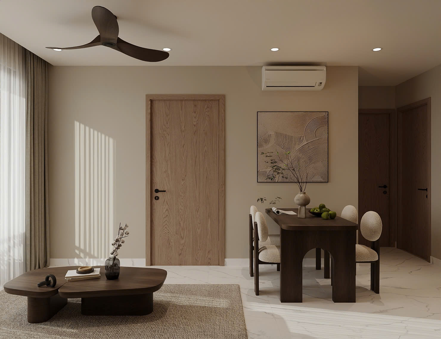 Công ty Thiết kế nội thất phong cách wabisabi Vinhomes Grand Park