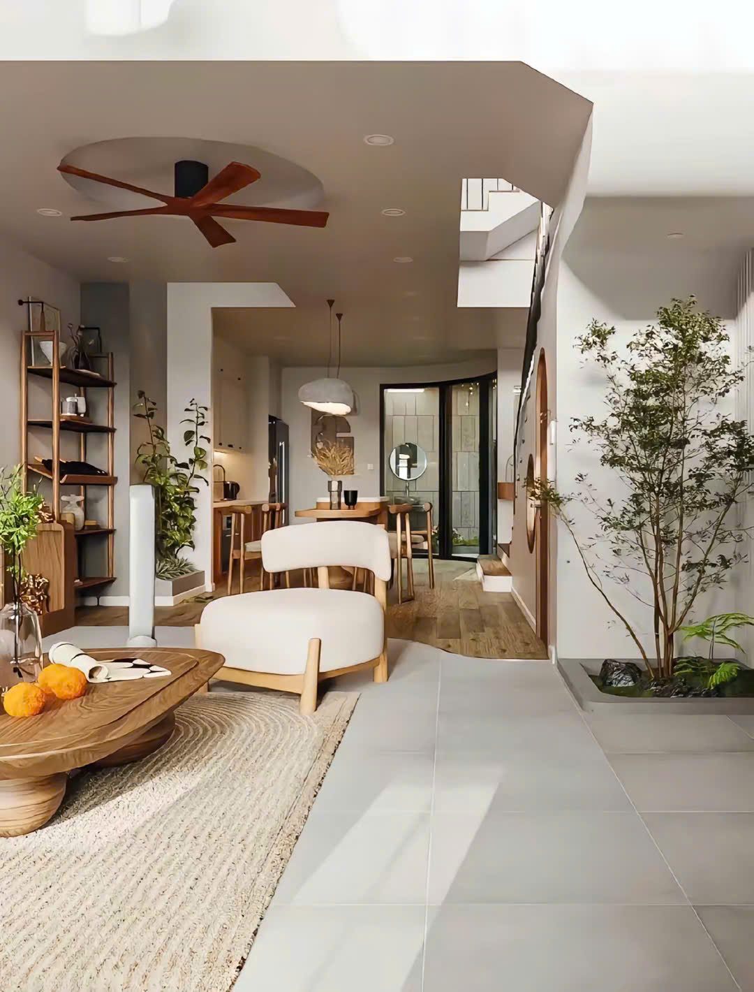 Thiết kế nhà phố phong cách wab sabi uy tín tại tphcm