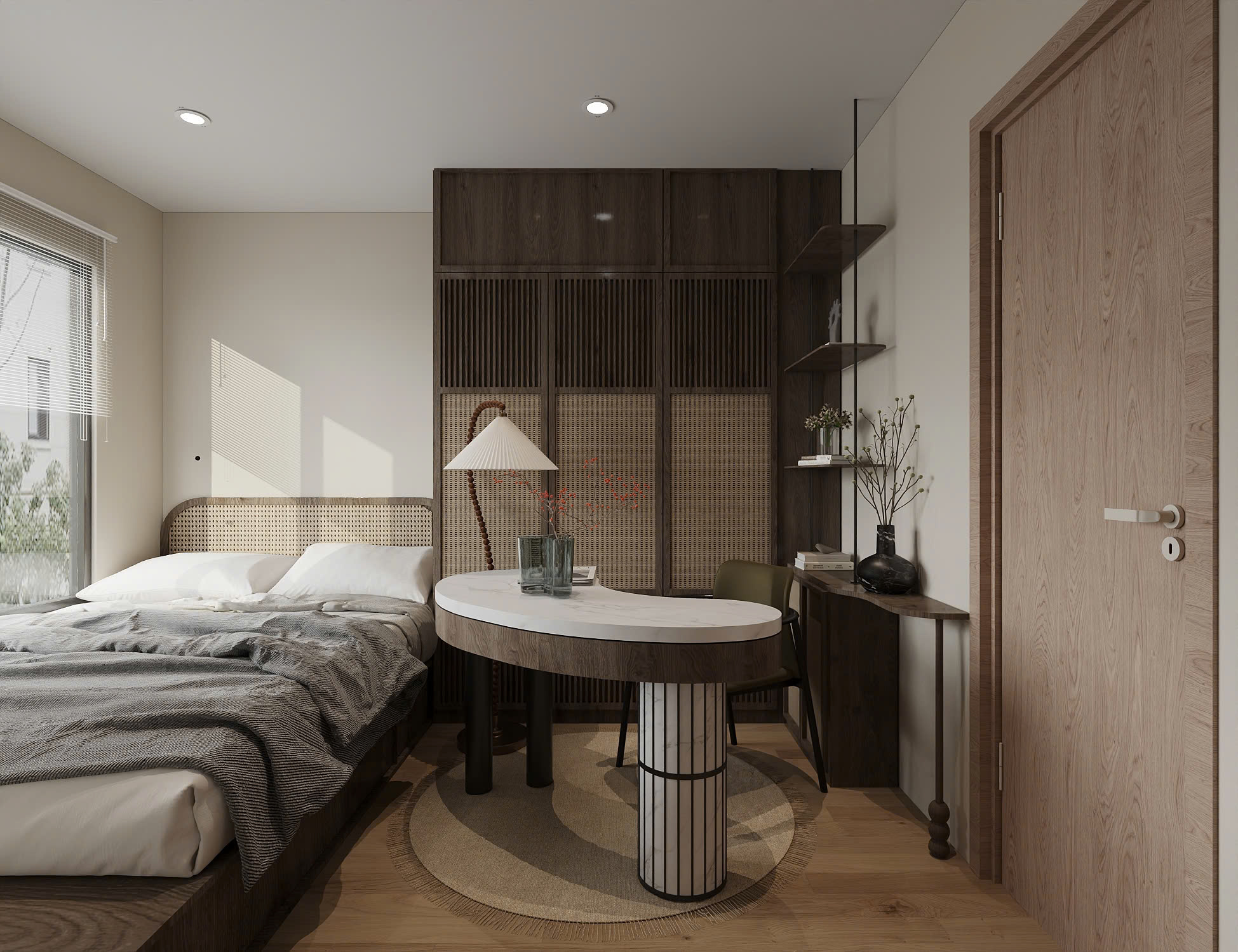 Thiết kế nội thất phong cách wabisabi Vinhomes Grand Park tphcm