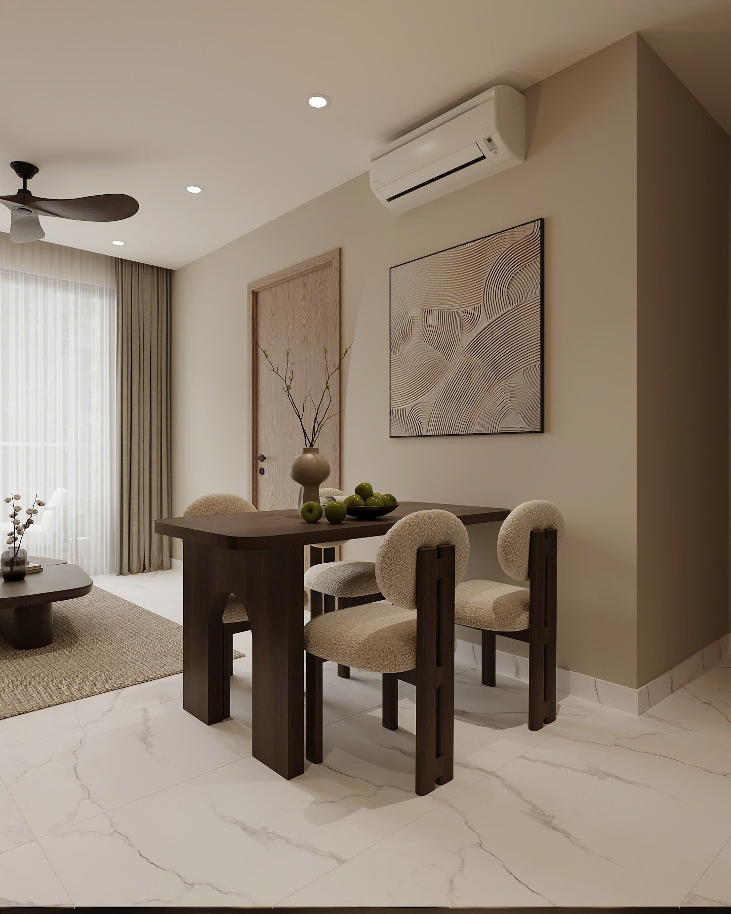 Thiết kế nội thất phong cách wabisabi Vinhomes Grand Park