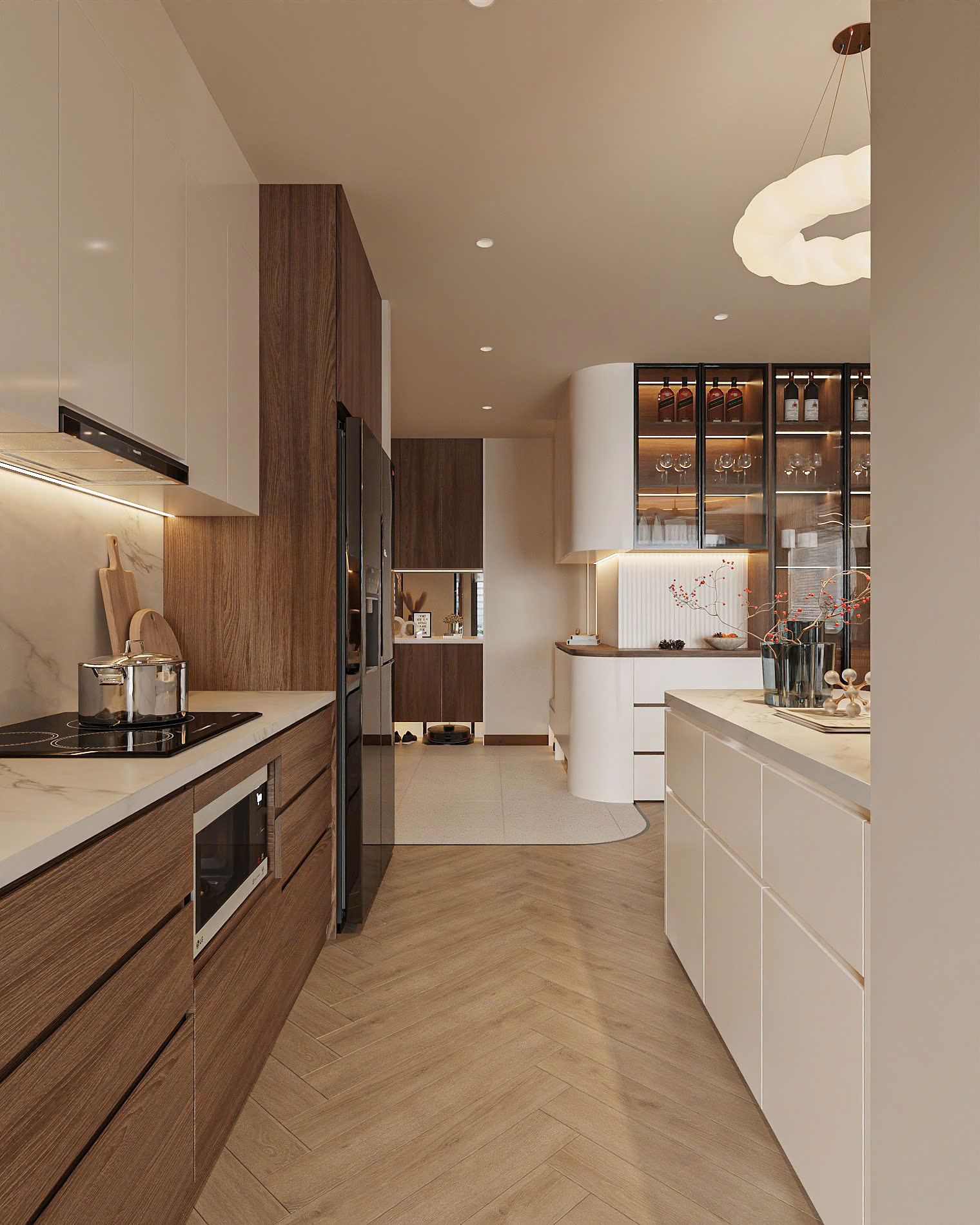 Thiết kế thi công nội thất căn hộ 3pn Vinhomes Grand Park 91m2 sang trọng