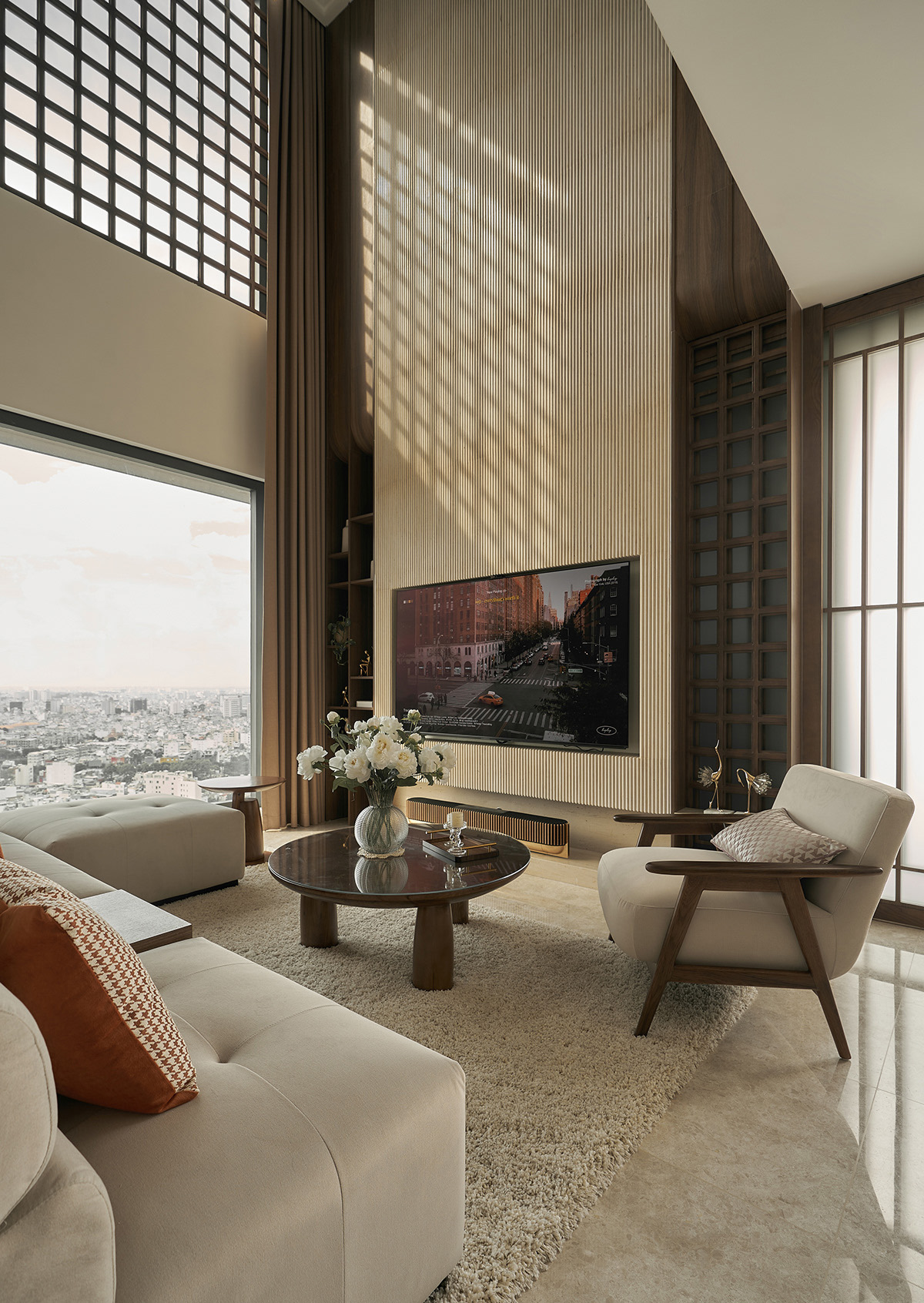 Thiết kế thi công phòng khách phong cách Zen