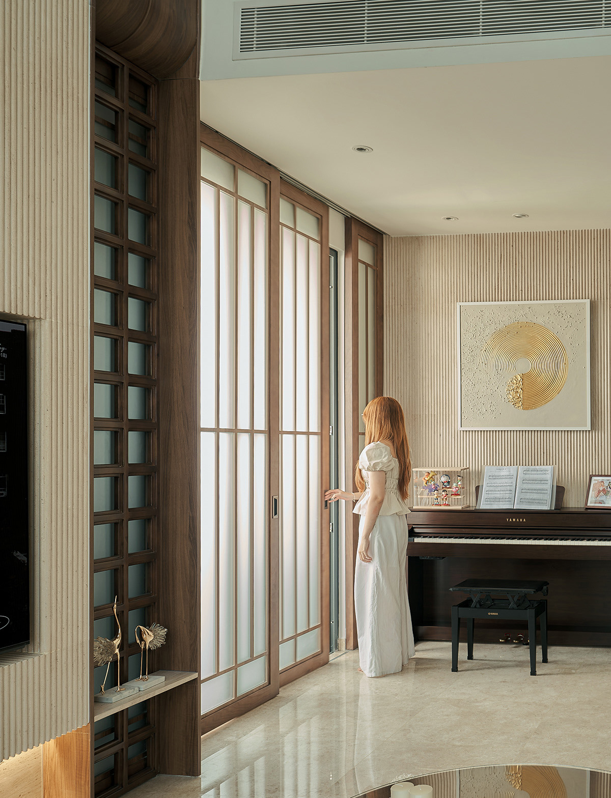 Thiết kế thi công phòng khách phong cách Zen đẹp