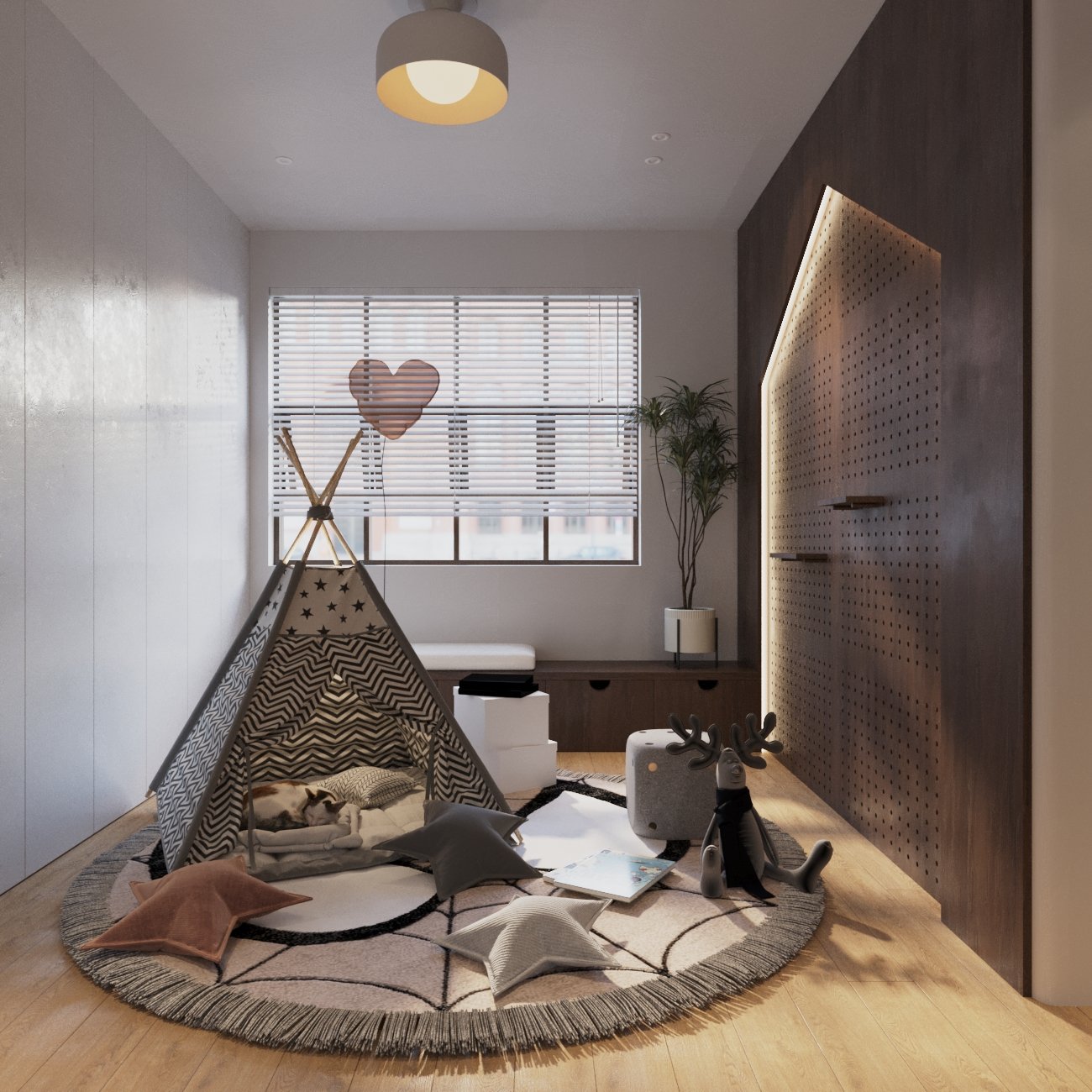 Xưởng Thiết kế thi công nội thất nhà phố Biên Hòa văn hoa Villas