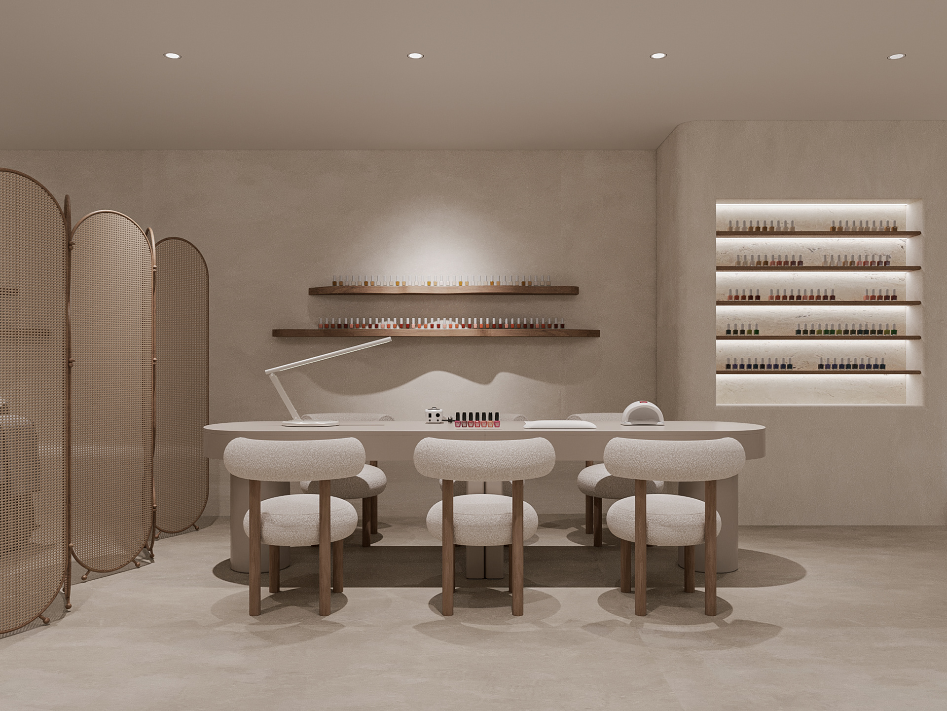 thiết kế thi công tiệm nail trọn gói