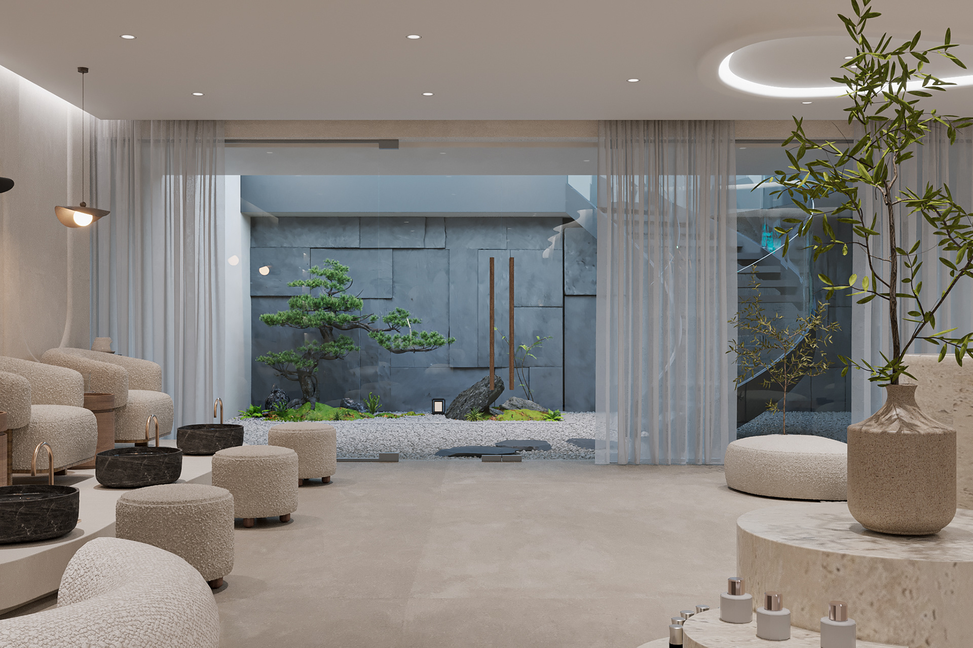 thiết kế tiệm nail nhỏ xinh