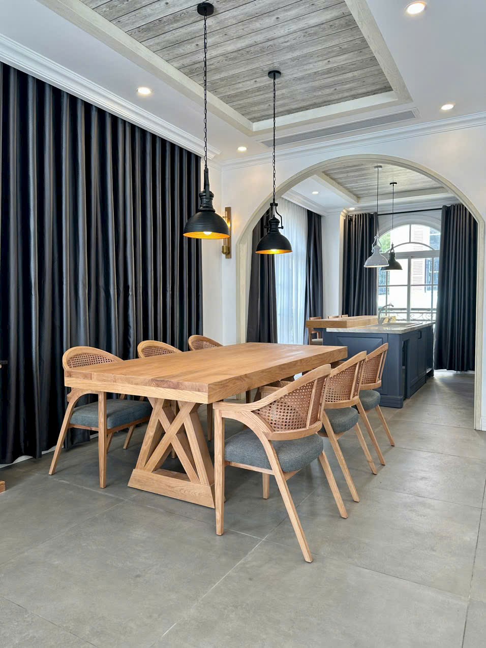 xưởng Thi công nội thất biệt thự phố phong cách Địa Trung Hải