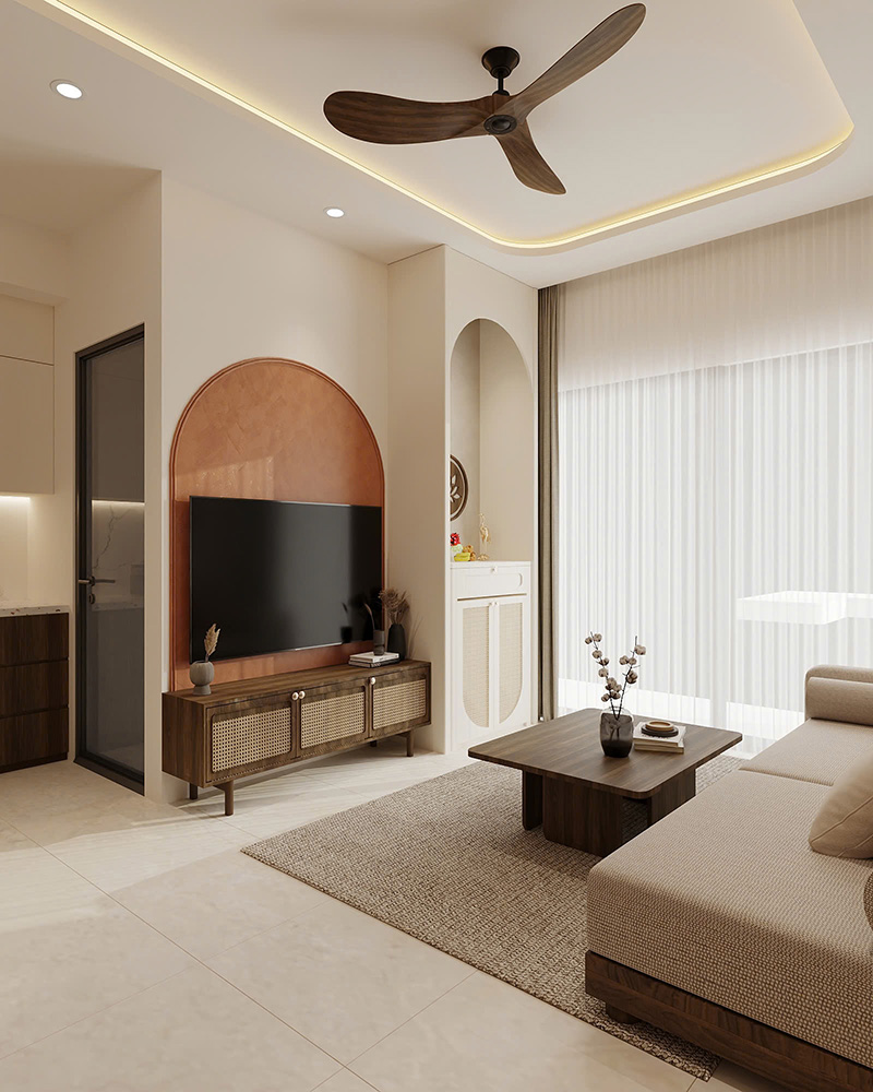 Thi công nội thất trọn gói căn hộ The Rivana Bình Dươn đẹp